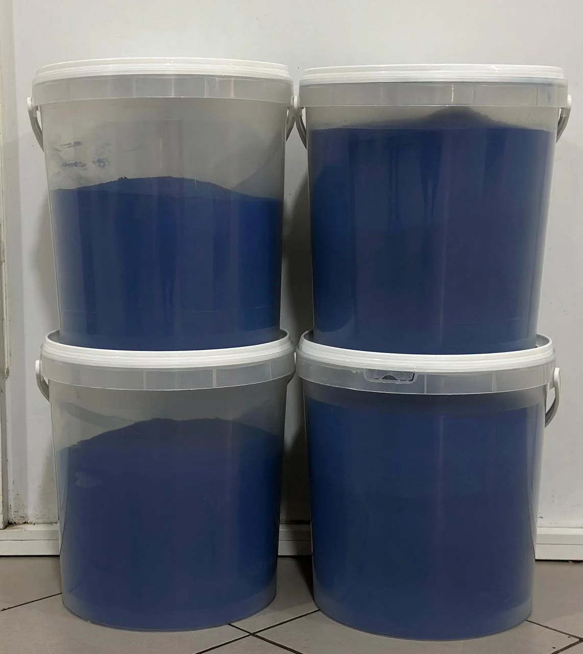 Bulk Moroccan Nila Powder storage containers ready for export